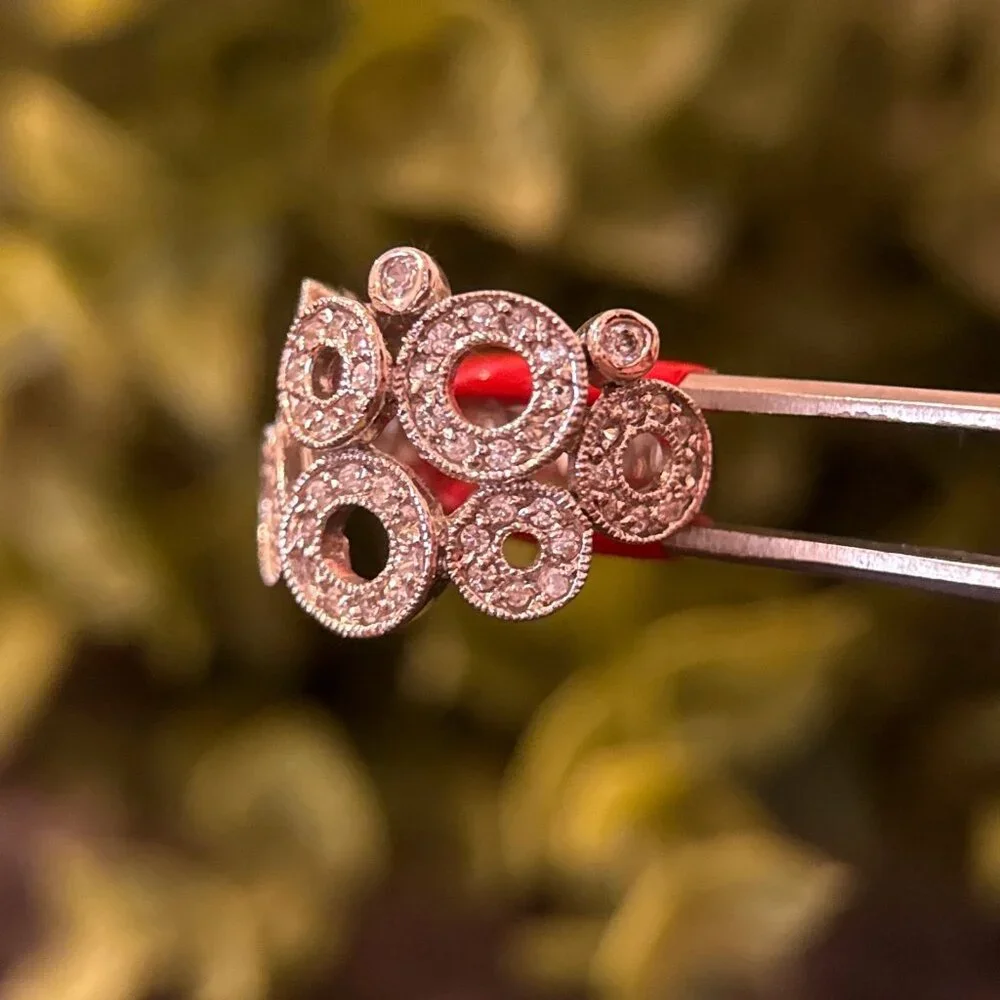 Sparkling Multi-Circles Design‎ Ring